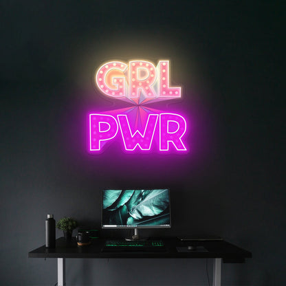 Gri Pwr Neon Signs For Bedroom - Shineneon