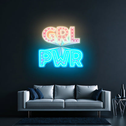 Gri Pwr Neon Signs For Bedroom - Shineneon