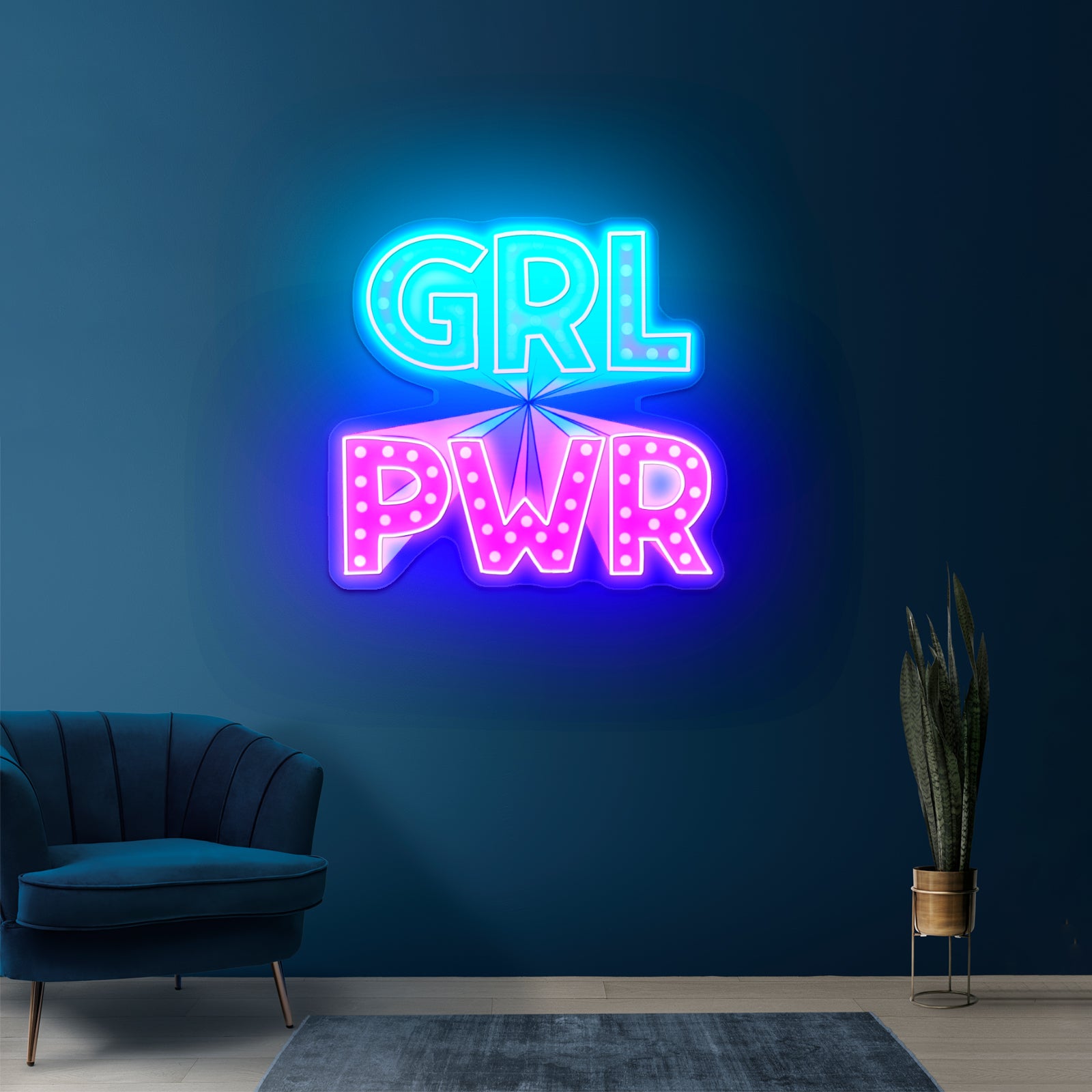 Gri Pwr Neon Signs For Bedroom