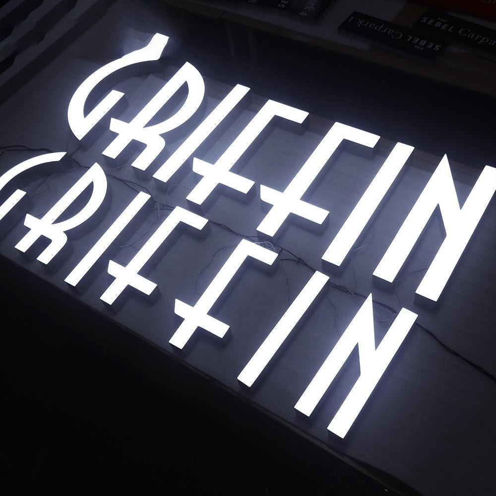 Griffin 3D Frontlit Letters Metal Led Sign - Shineneon