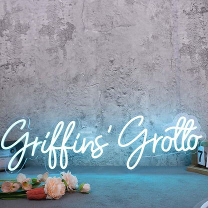 Griffins Grotto Blue Led Neon Sign - Shineneon
