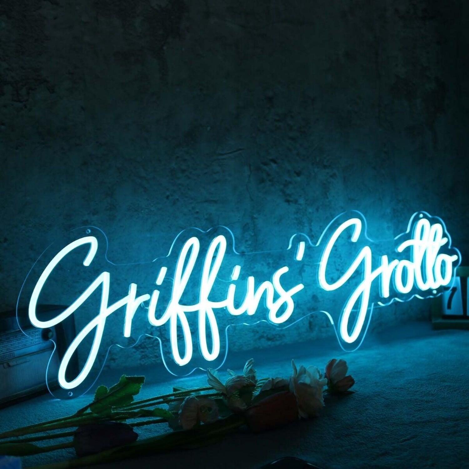 Griffins Grotto Blue Led Neon Sign | Shineneon