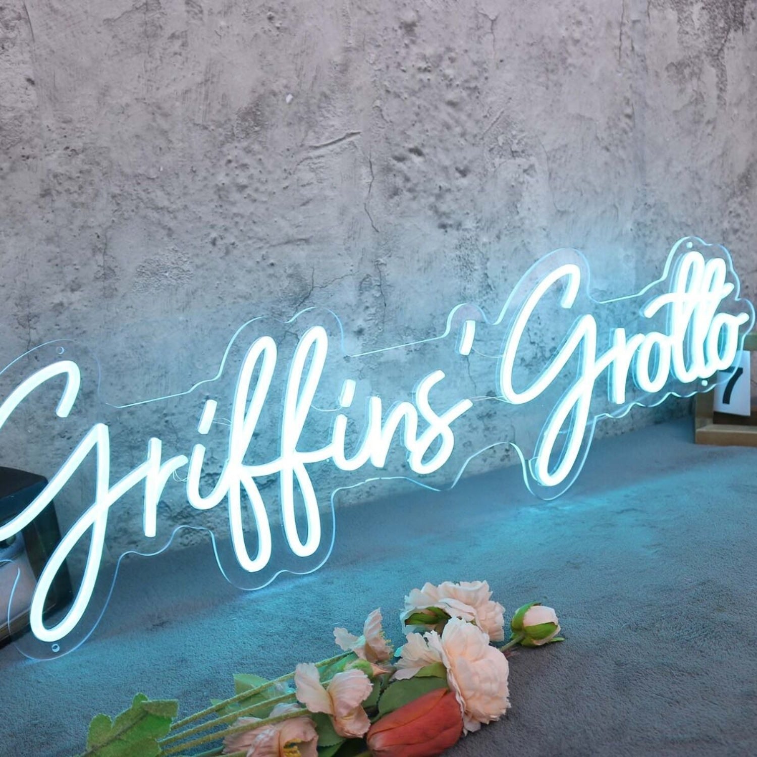 Griffins Grotto Blue Led Neon Sign - Shineneon