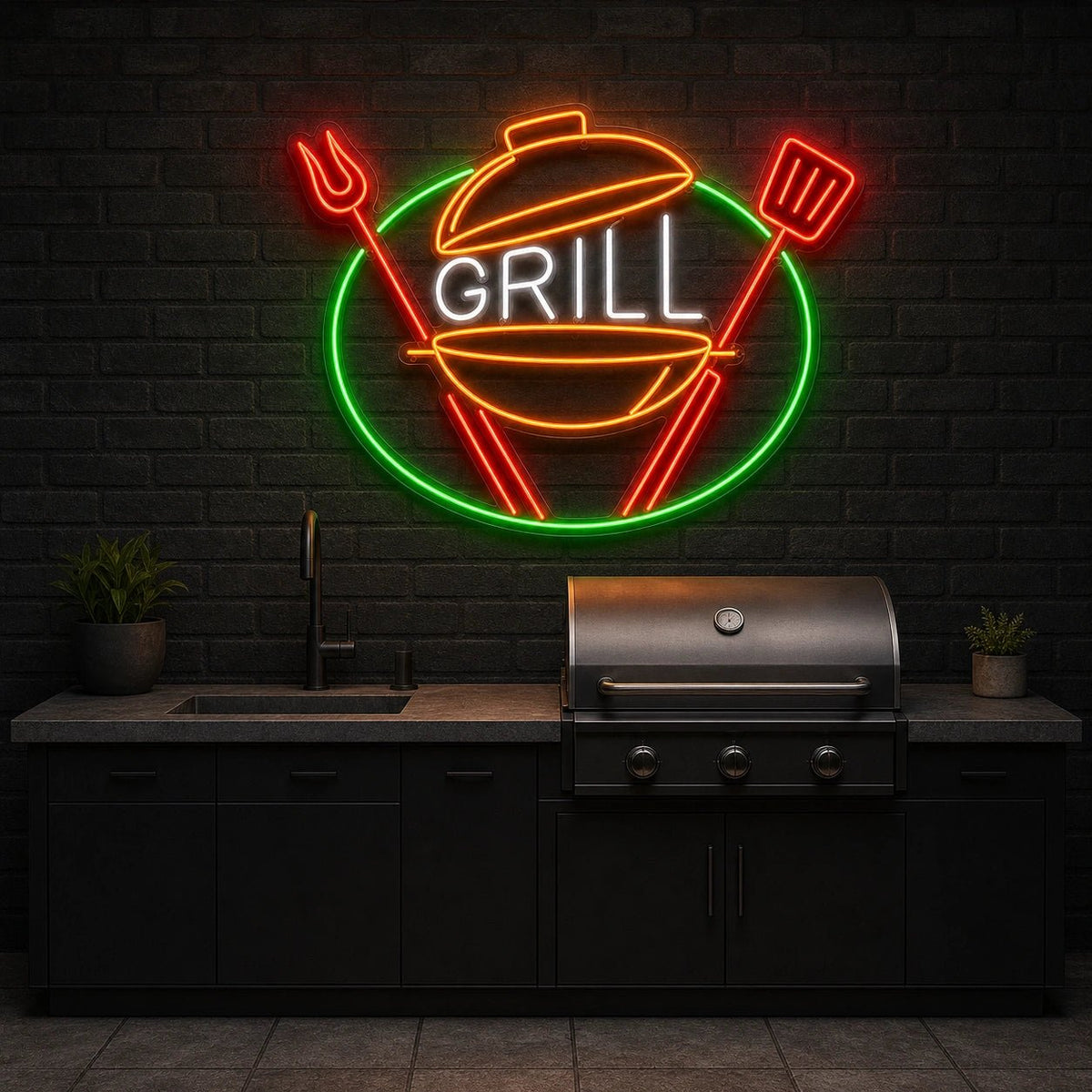 Grill Kettle Tools LED Neon Sign - Shineneon