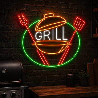 Grill Kettle Tools LED Neon Sign - Shineneon