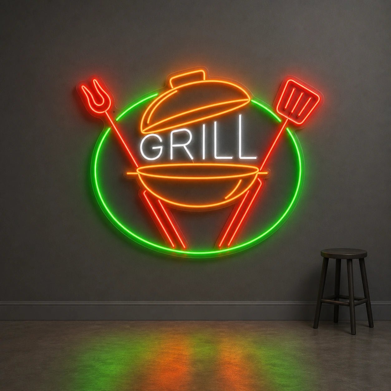 Grill Kettle Tools LED Neon Sign Man Cave Neon Sign - Shineneon