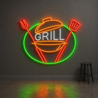 Grill Kettle Tools LED Neon Sign Man Cave Neon Sign - Shineneon