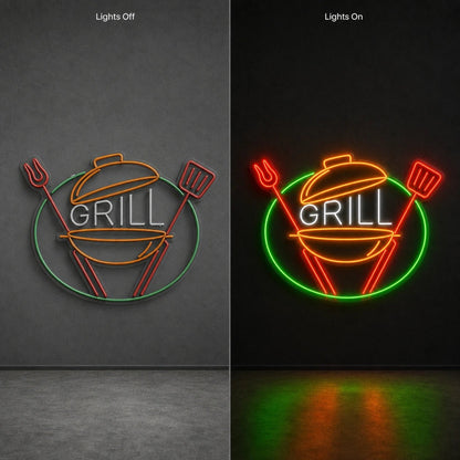 Grill Kettle Tools LED Neon Sign Man Cave Neon Sign - Shineneon