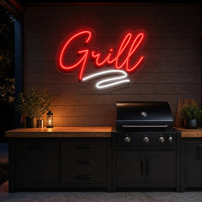 Grill Script LED Neon Sign - Shineneon