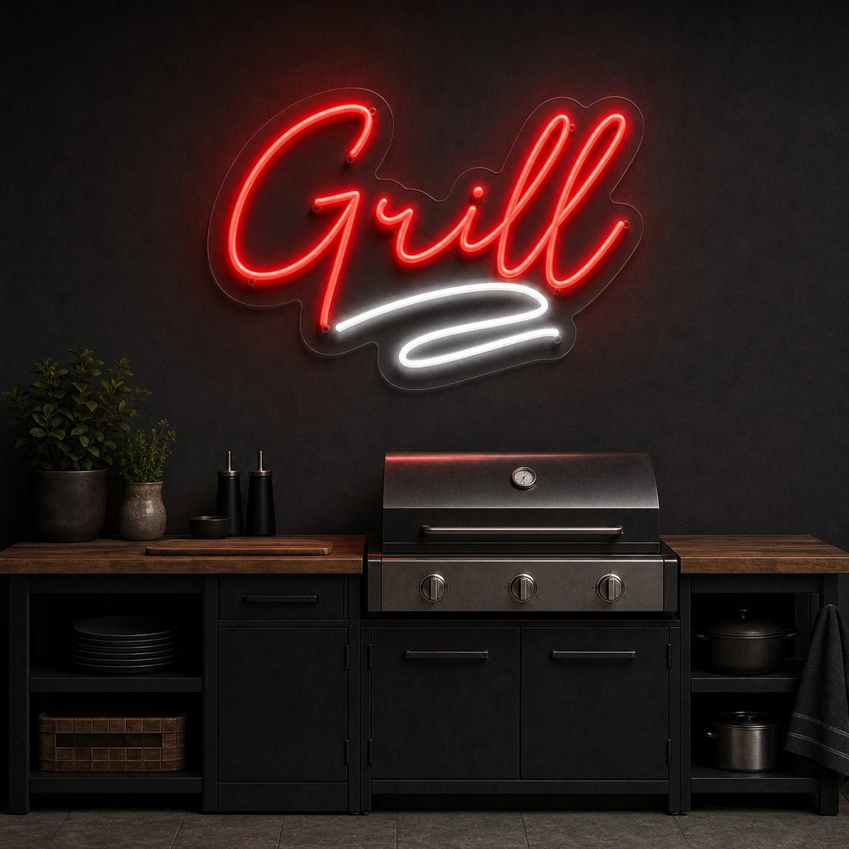 Grill Script LED Neon Sign - Shineneon