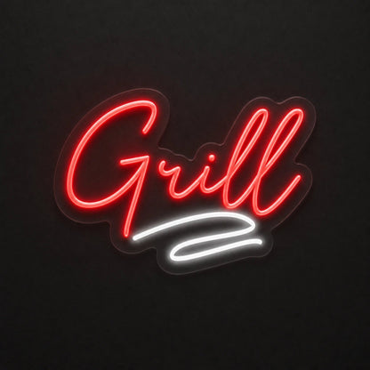 Grill Script LED Neon Sign Garage Neon Sign - Shineneon