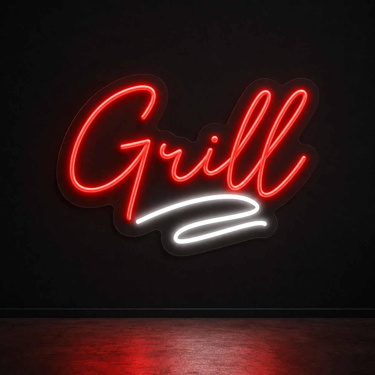 Grill Script LED Neon Sign Man Cave Neon Sign main product image
