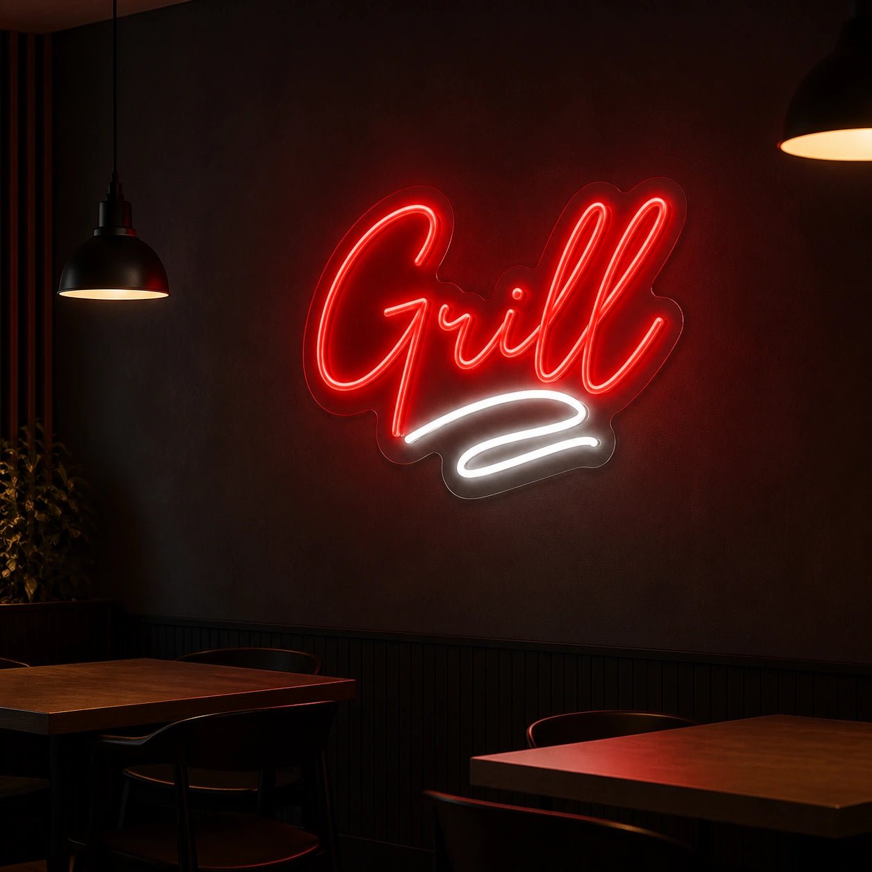Grill Script LED Neon Sign Man Cave Neon Sign - Shineneon