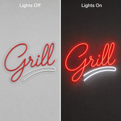 Grill Script LED Neon Sign Man Cave Neon Sign - Shineneon