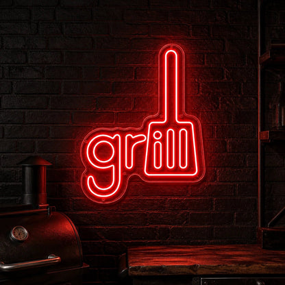 Grill Spatula LED Neon Sign - Shineneon
