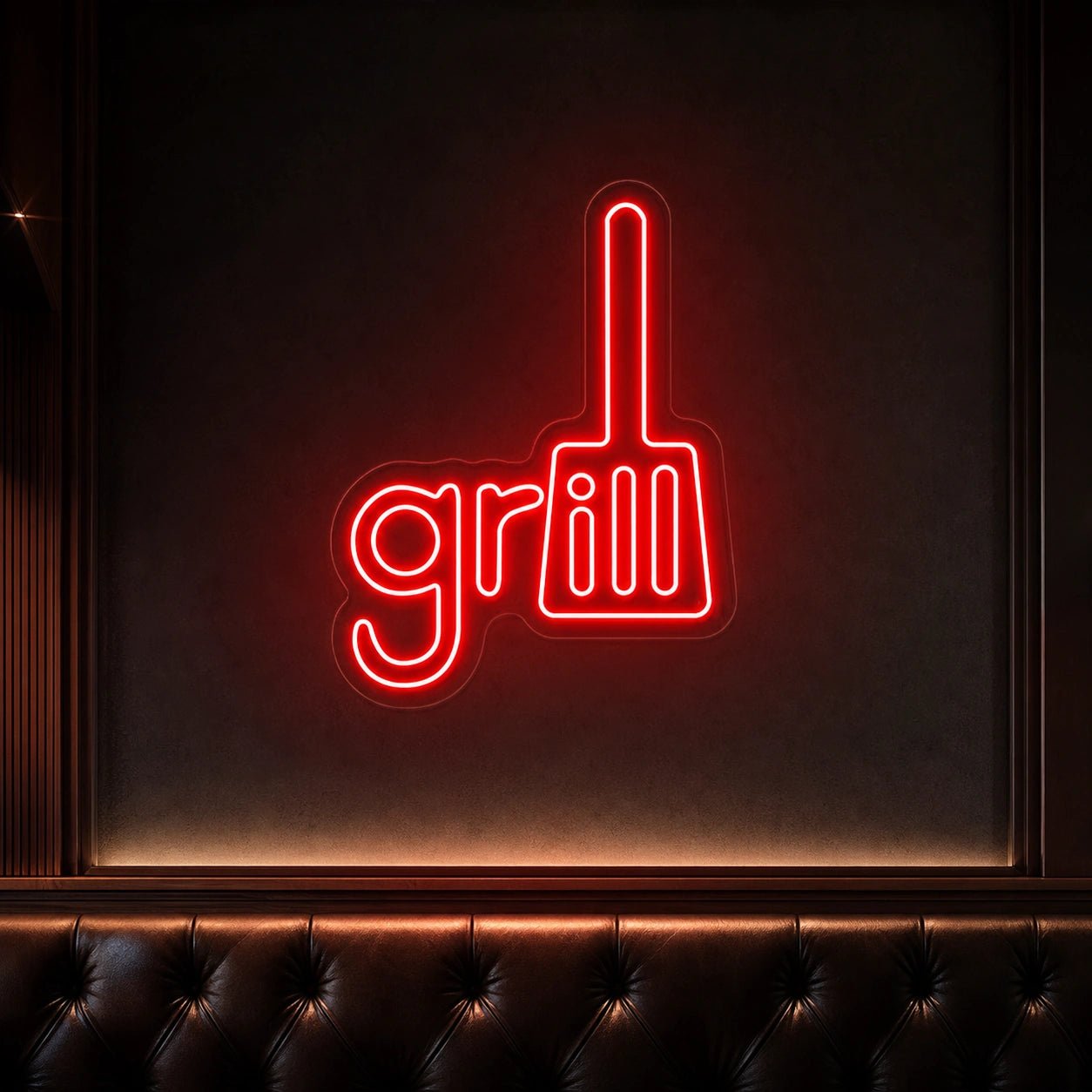 Grill Spatula LED Neon Sign Garage Neon Sign - Shineneon