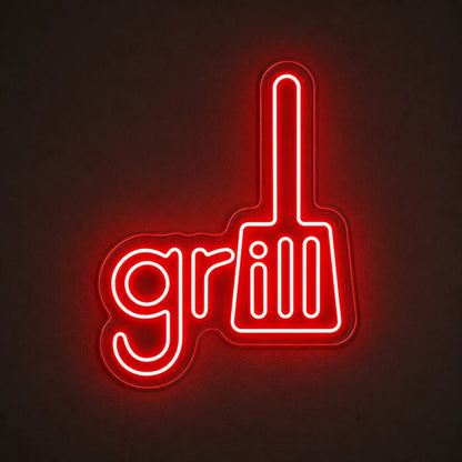 Grill Spatula LED Neon Sign Man Cave Neon Sign - Shineneon