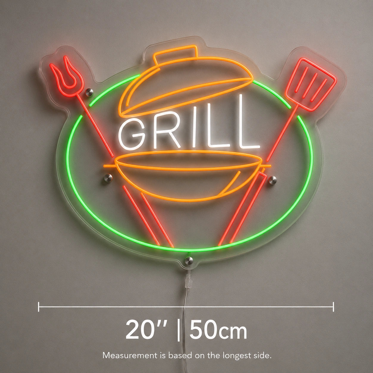 Grill Spatulas Neon Sign LED Neon Sign size image