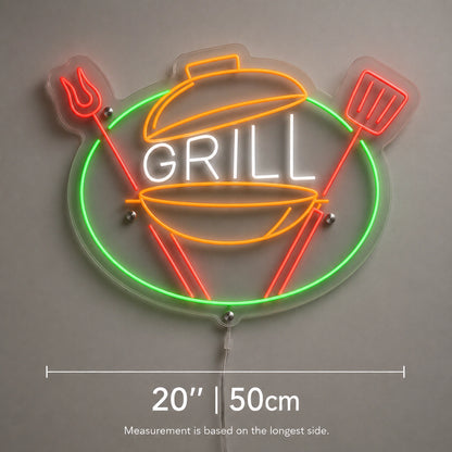 Grill Spatulas Neon Sign LED Neon Sign size image