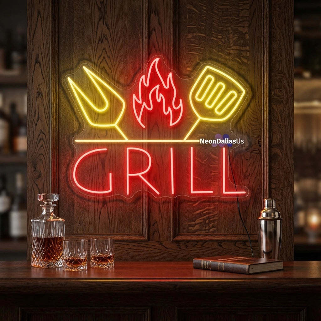 Grill Wall Decor LED Neon Sign - 02 High-Converting Product Image