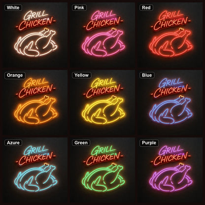 Grilled Chicken LED Neon Sign - Shineneon