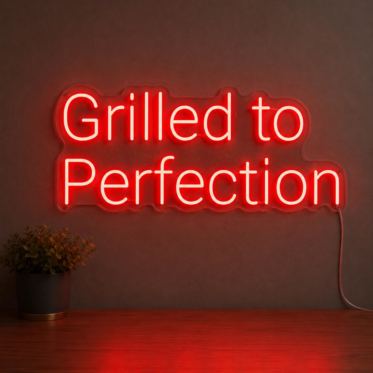 Grilled To Perfection Neon Sign LED Neon Sign main product image