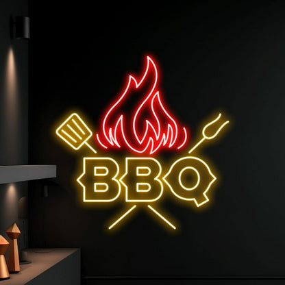 Grills Barbeque Led Neon Sign Parties Weddings And Home Bars - Shineneon