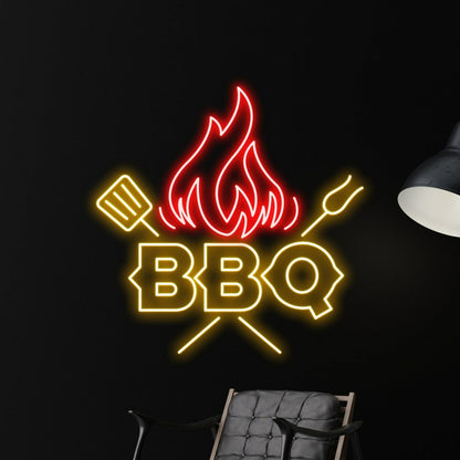 Grills Barbeque Led Neon Sign Parties Weddings And Home Bars - Shineneon
