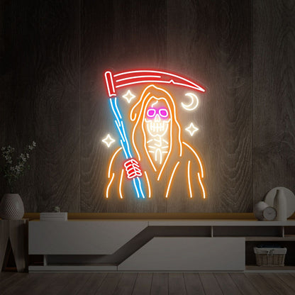 Grim Reaper Skeleton Led Neon Sign Home Decor | Shineneon