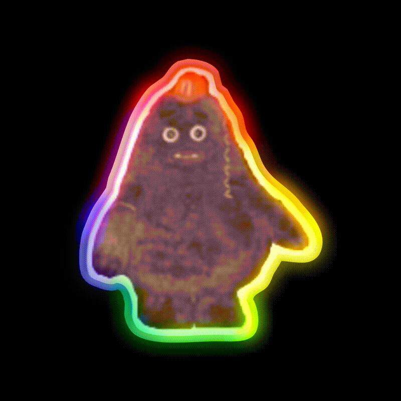 Grimace Birthday Fast Food Led Neon Sign For Burger Place Rgb Color