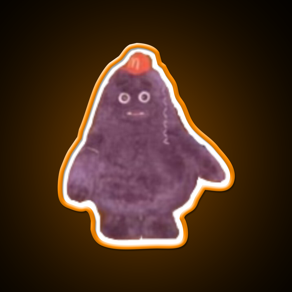 Grimace Birthday Fast Food Led Neon Sign For Burger Place Rgb Color