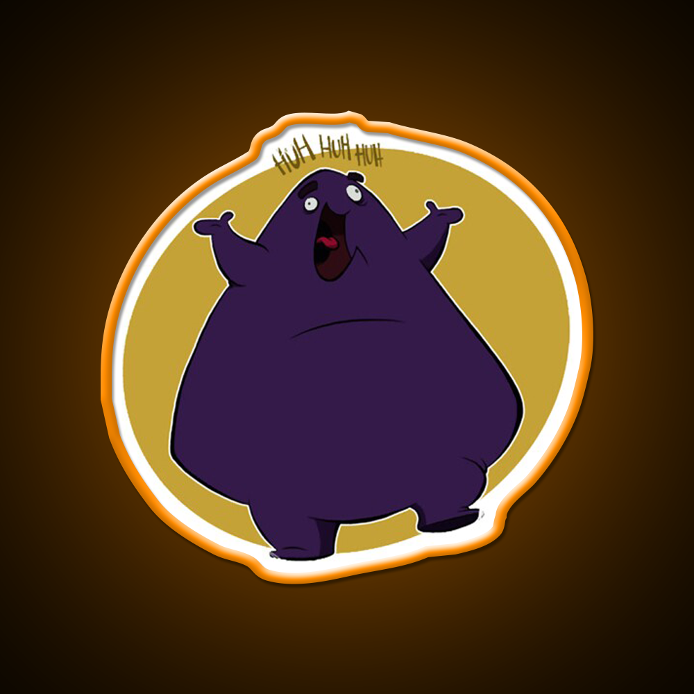 Grimace Fast Food Led Neon Sign For Burger Place Open Food Sign Rgb Color