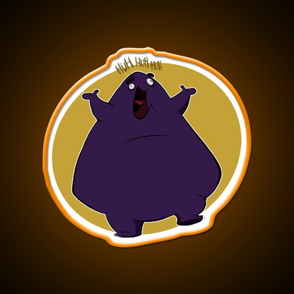 Grimace Fast Food Led Neon Sign For Burger Place Open Food Sign Rgb Color