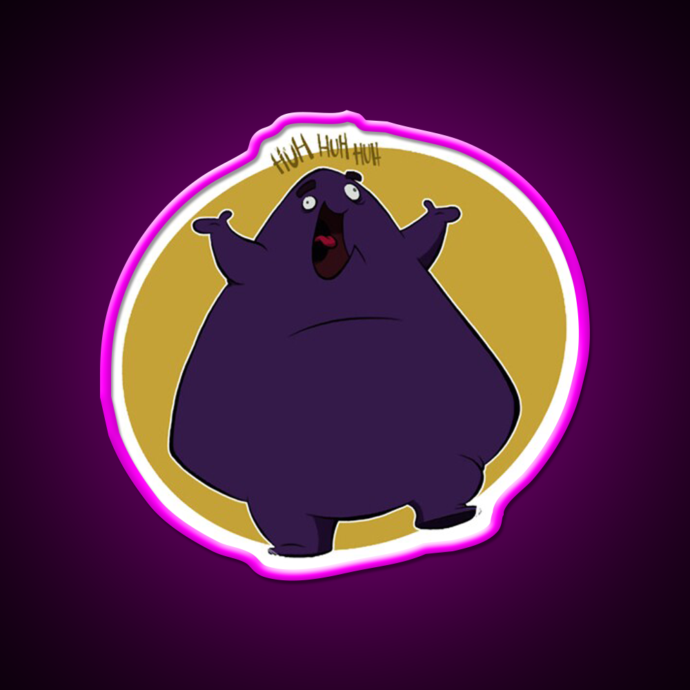 Grimace Fast Food Led Neon Sign For Burger Place Open Food Sign Rgb Color