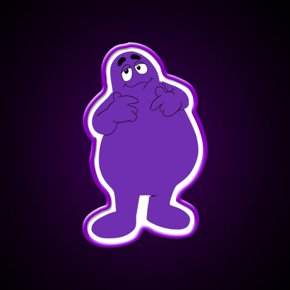 Grimace Fast Food Led Neon Sign For Burger Place Rgb Color - Shineneon