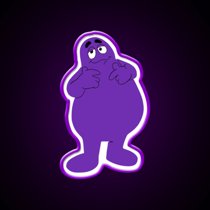 Grimace Fast Food Led Neon Sign For Burger Place Rgb Color - Shineneon