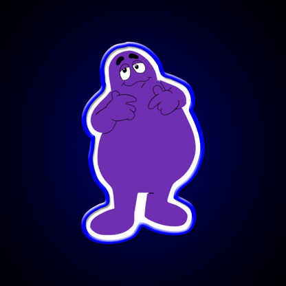 Grimace Fast Food Led Neon Sign For Burger Place Rgb Color - Shineneon
