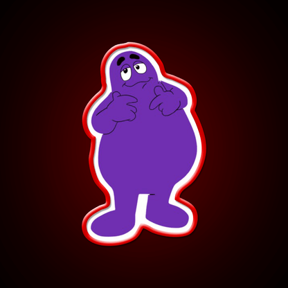 Grimace Fast Food Led Neon Sign For Burger Place Rgb Color - Shineneon