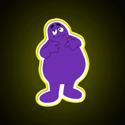 Grimace Fast Food Led Neon Sign For Burger Place Rgb Color