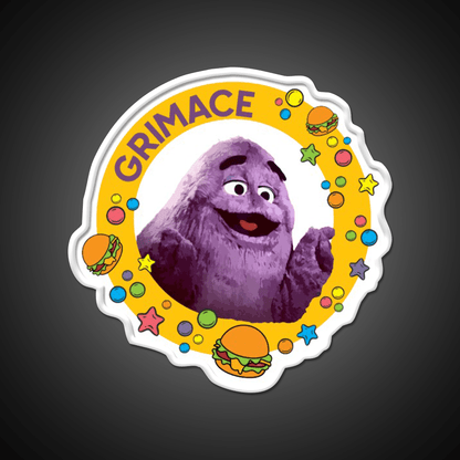 Grimace Fast Food Led Neon Sign For Burger Place Wall Art Rgb Color - Shineneon