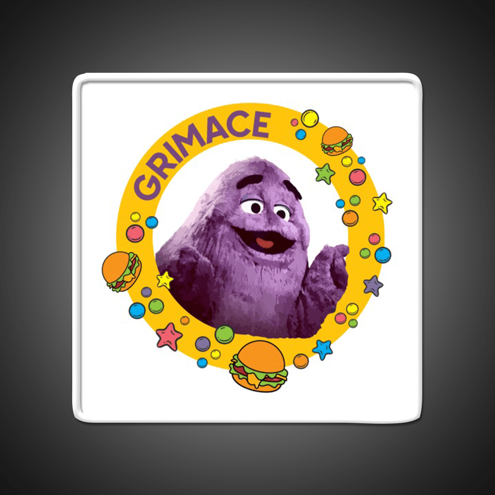 Grimace Fast Food Led Neon Sign For Burger Place Wall Decor Rgb Color - Shineneon
