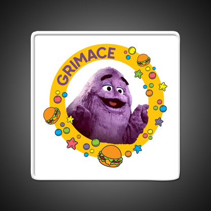 Grimace Fast Food Led Neon Sign For Burger Place Wall Decor Rgb Color