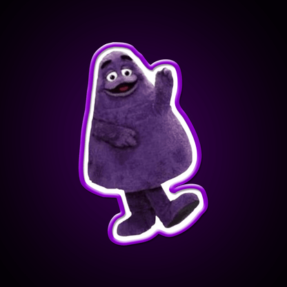 Grimace Mcdonalds Fast Food Led Neon Sign For Burger Place Rgb Color - Shineneon