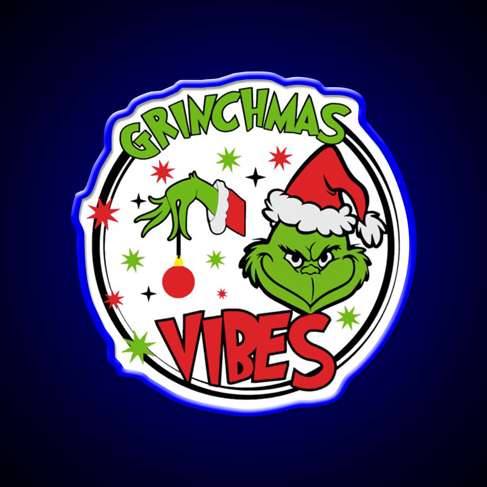 Grinchmas Vibes Cafe Led Neon Sign Espresso Bar Art Rgb Color - Shineneon