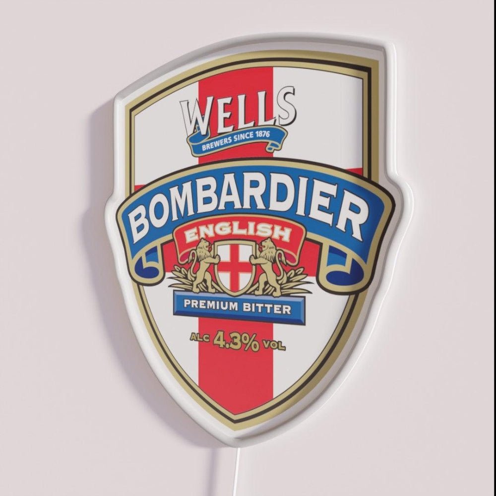 Grinning Bombardier Beer Skull Rgb Led Neon Sign - Shineneon