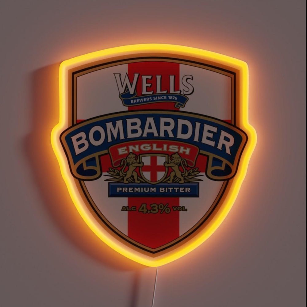 Grinning Bombardier Beer Skull Rgb Led Neon Sign - Shineneon