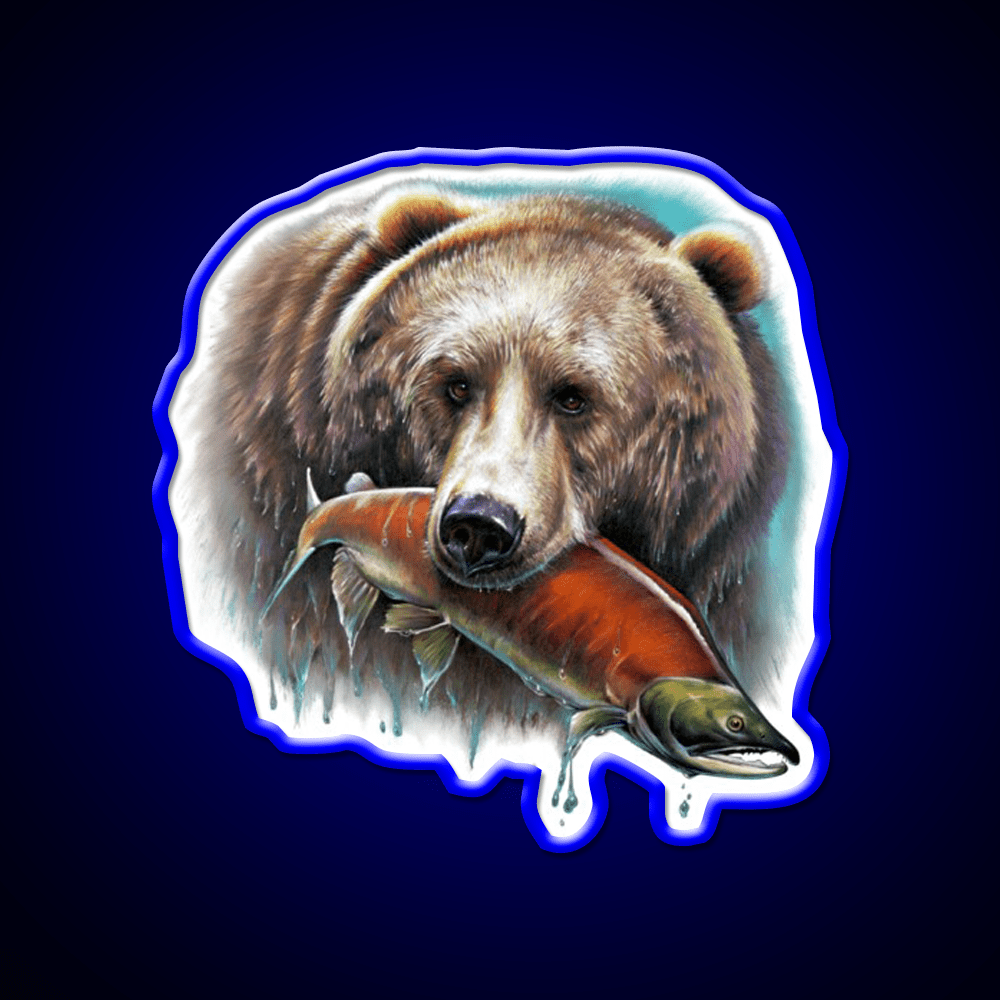 Grizzly Snack Food Led Neon Sign Rgb Color - Shineneon