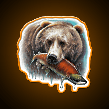 Grizzly Snack Food Led Neon Sign Rgb Color - Shineneon