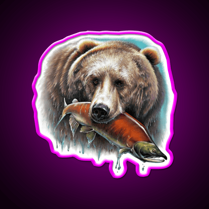 Grizzly Snack Food Led Neon Sign Rgb Color - Shineneon