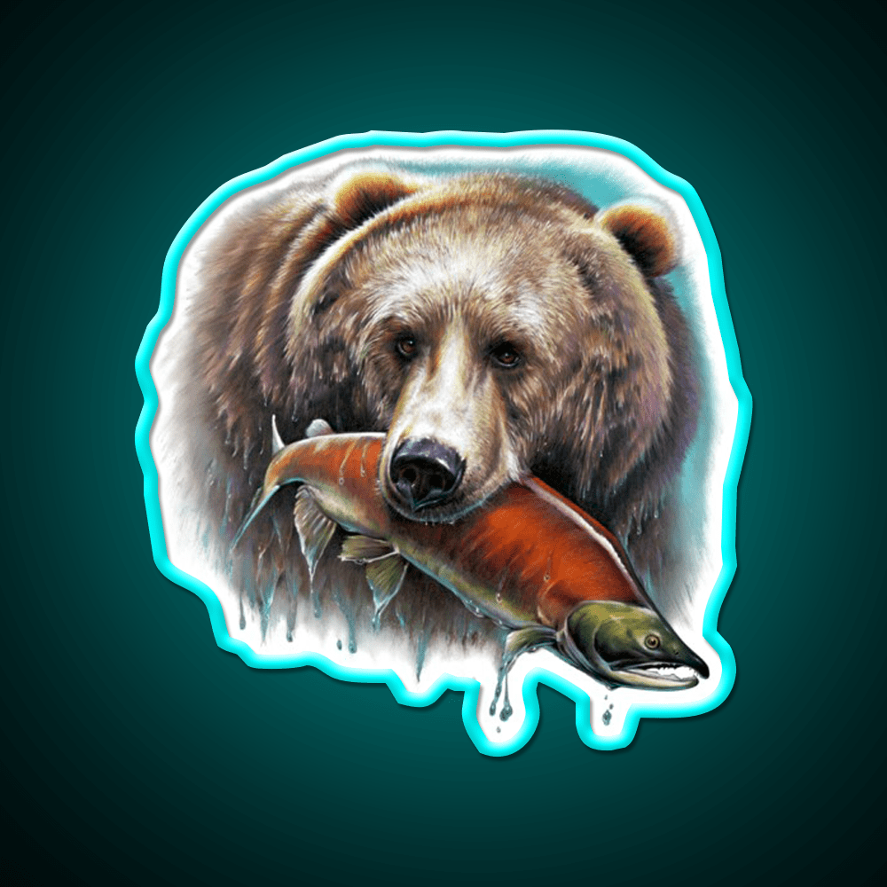 Grizzly Snack Food Led Neon Sign Rgb Color - Shineneon